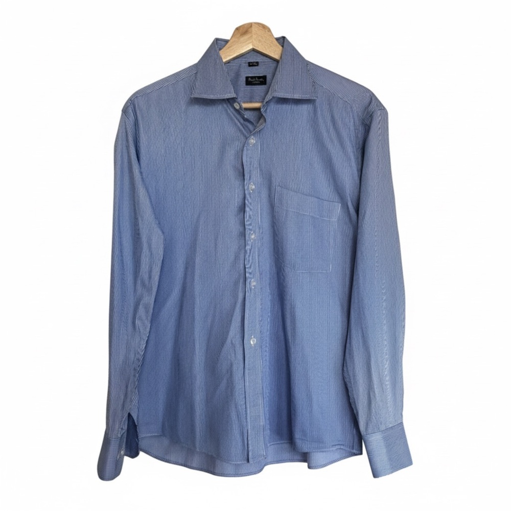 Paul Smith London Blue Stripe Dress Shirt Men’s 16 / Large Button Down